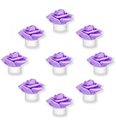SupBri 12 Pack LED Tea Lights Candles with Artificial Rose Petals, Romantic Flameless Battery Ope...
