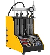 Fuel Injector Cleaner Tester, 4 Cylinder Injector Cleaner Machine, 3 Types Adapter, 3 Cleaning &amp; ...