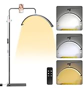 LIONVISON Half Moon Lash Lighting: LED Lash Lamp for Eyelash - Adjustable Brightness Warm to Cool...