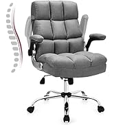 COSTWAY Ergonomic Home Office Chair, Big and Tall Computer Desk Chair with Adjustable Back Tilt &amp;...