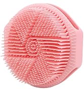 PeaKalo Silicone Body Scrubber for Men Women, Dual-Sided Gentle Exfoliating Body Scrubber Scalp S...