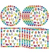 DURYGEN 40PCS Alphabet Number Party Supplies Rainbow Alphabet Disposable Party Decor Included Alp...