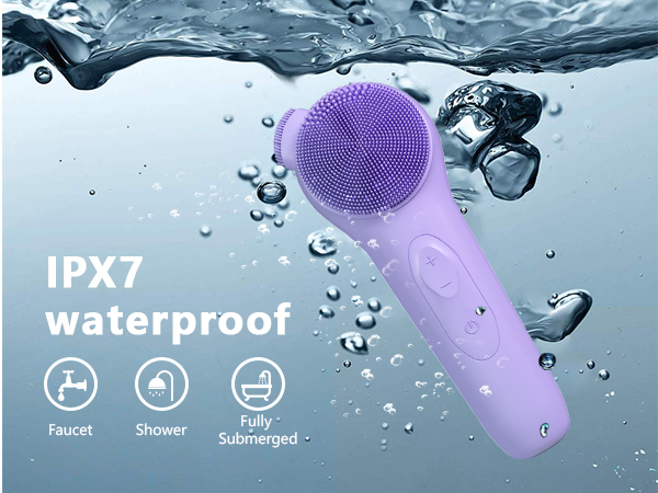 Waterproof face scrubber