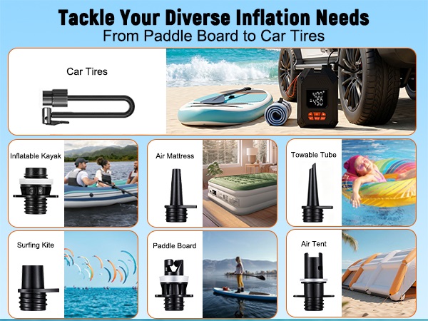 air pump for inflatables paddleboard accessories