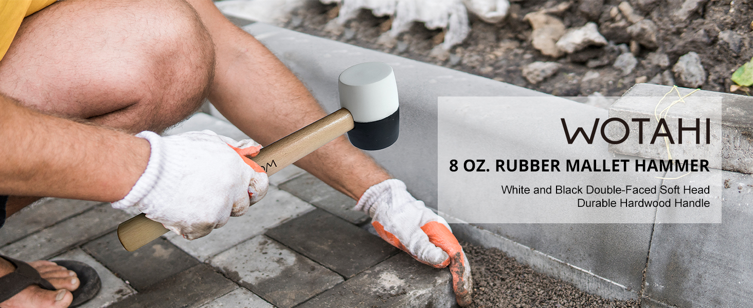 8 OZ rubber mallet