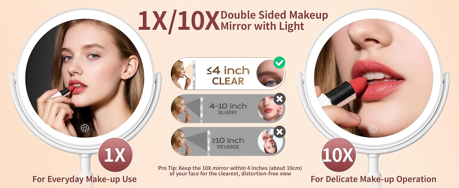 magnifying mirror with light and stand makeup mirror with light vanity makeup mirror small makeup