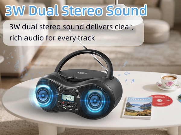 Portable CD Player Boombox