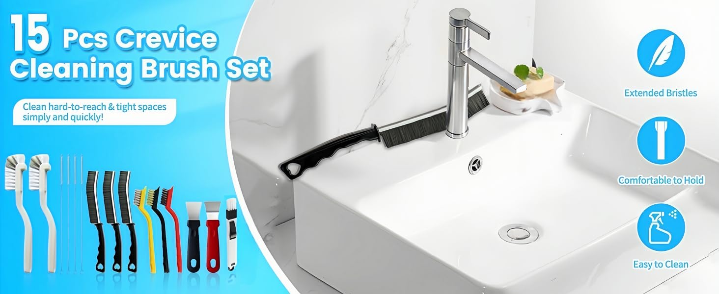 Crevice Cleaning Brush Set