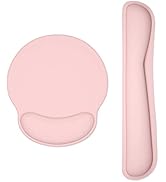 Dapesuom Keyboard Wrist Rest and Mouse Pad with Wrist Support, Cute Memory Foam Cushion for Keybo...