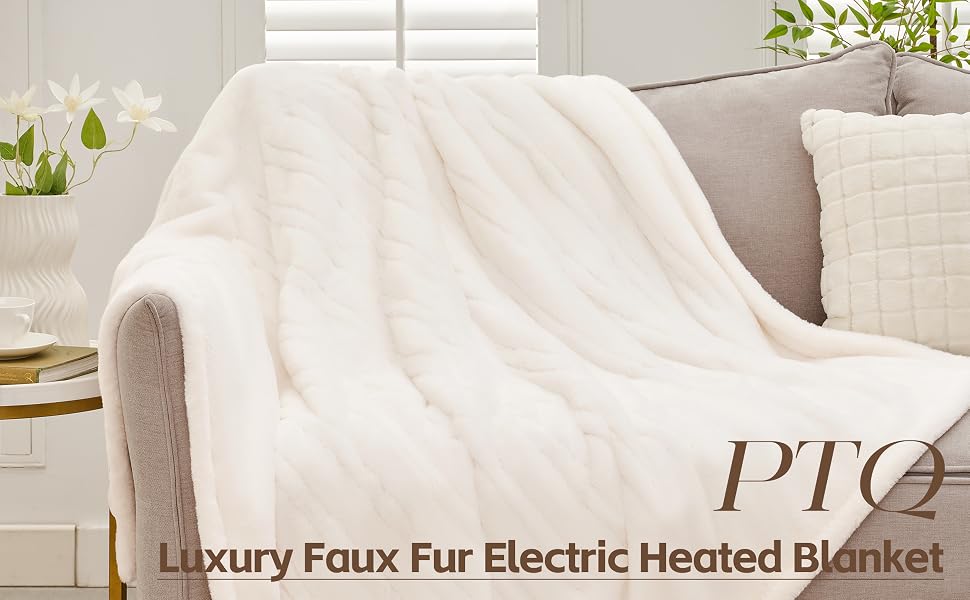 faux fur heated Blanket