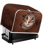 Doojoayie Cat in Wall 2 Slice Toaster Cover Toaster Storage Bag Bread Maker Cover Stain Resistant...