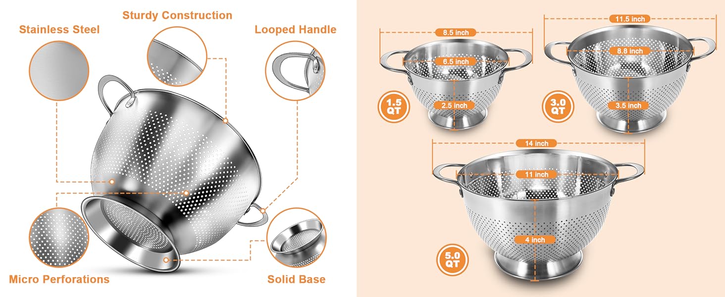 Stainless Steel Colander
