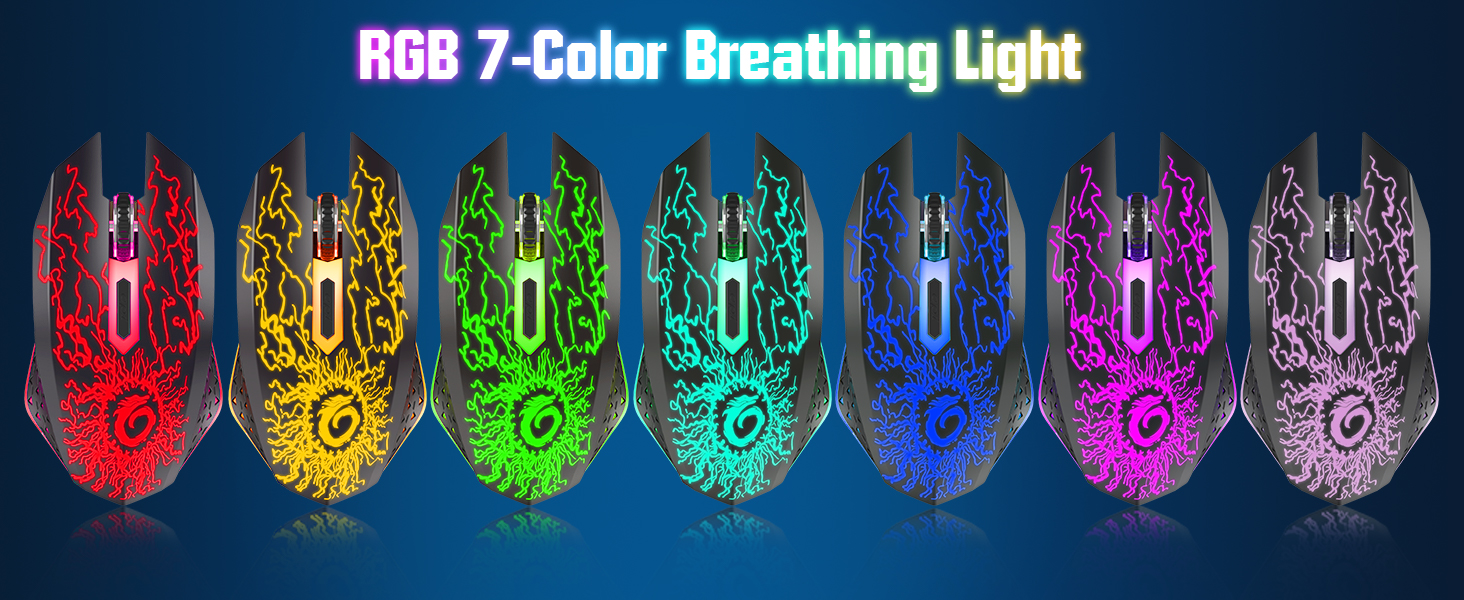 gaming mouse with rgb light