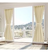 Vatge Sidelight Curtains for Front Door Privacy, 80 inch Long Sidelight Window Treatments for Gla...