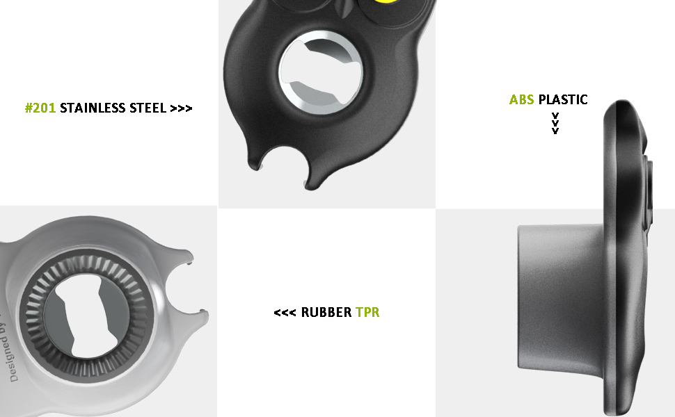 ABS Plastic + #201 Stainless Steel Blade + Rubber TPR