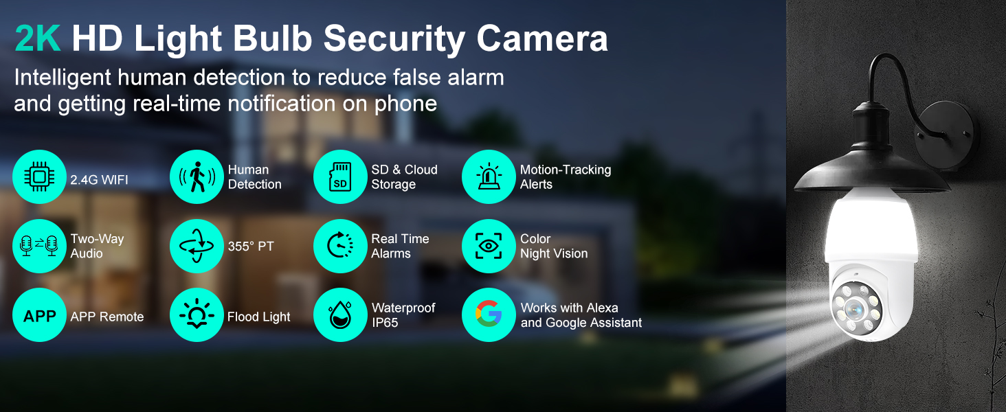 Light Bulb Security Camera