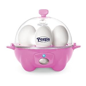 Dash Rapid Egg Coooker, 7 eggs, hard boiled, soft boiled, poached eggs, peeps, bunny, easter