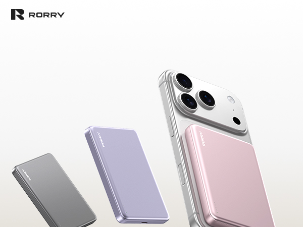 RORRY for Magsafe Portable Charger, 10000mAh Ultra Slim Magnetic Power Bank