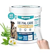 Woyamay Teeth Cleaning Wipes for Dogs &amp; Cats, Dental Wipes for Reducing Plaque &amp; Tartar for Cats ...