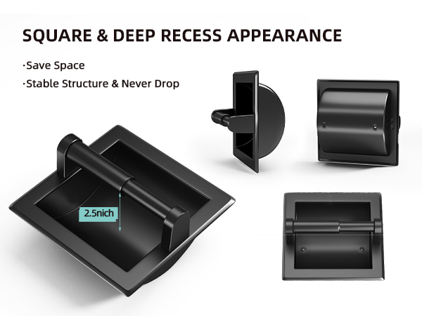 deep recessed toilet paper holder