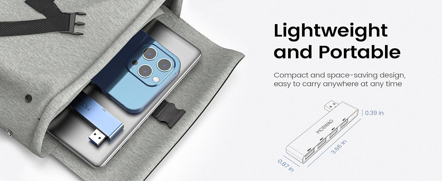 MOSWAG USB Hub for Laptop