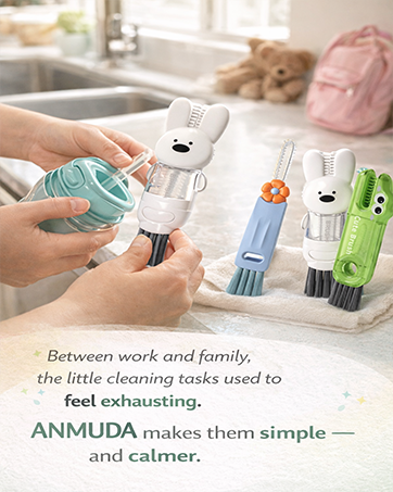 cup lid cleaning brush
