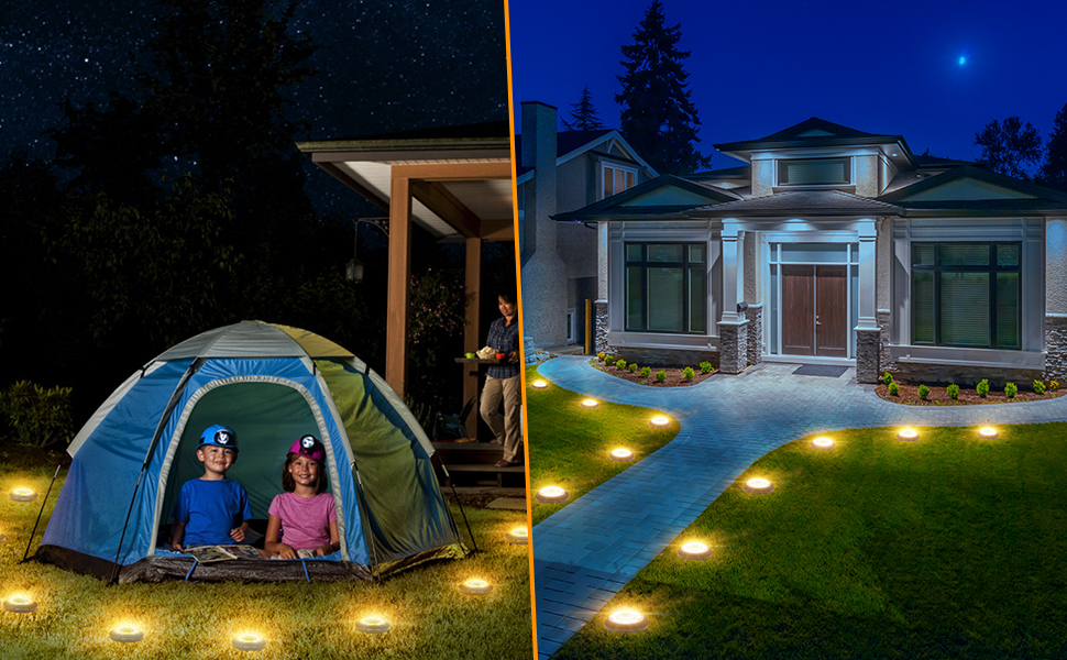 solar powered ground lights