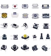 TWTADE 260pcs Micro Momentary Tact Switch Tactile Push Button Switch 26 Values 4 pin/3 pin/2 pin ...