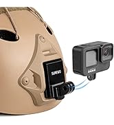 SUREWO Aluminum NVG Mount Compatible with GoPro Hero 11/10/9/8/7/6/5 Black, Tactical Helmet NVG M...