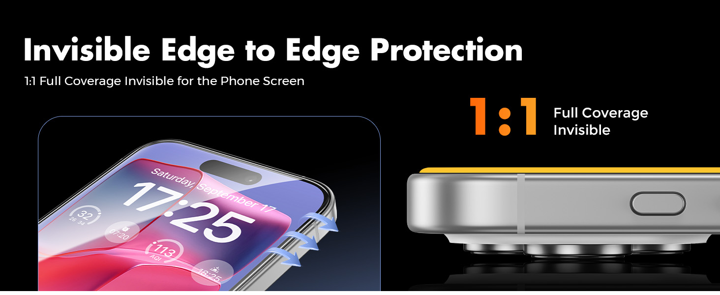 UNBREAKcable iPhone 16 Pro Screen Protector Tempered Glass