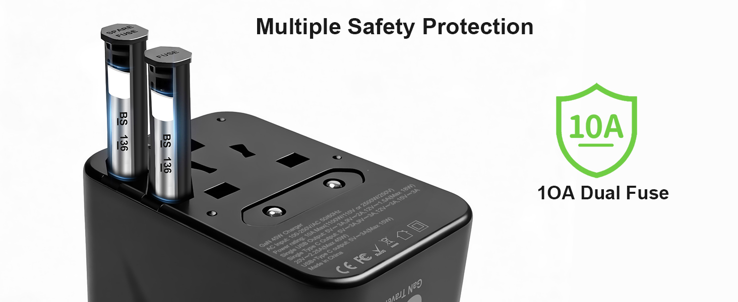 45 travel adapter