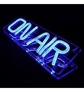 DMKYDM ON AIR Neon Signs, LED Night Lights, Studio Illuminated Decorative, USB Connected, for Rec...