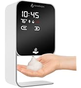 GentleJet LuxeJet Automatic Foam Soap Dispenser Touchless, USB-C Powered or Battery, Aluminum All...