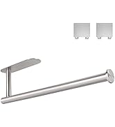 ASTOFLI Wall Mount Paper Towel Holder, Sturdy Under Cabinet Paper Towel Holder Wall Mount, Stainl...