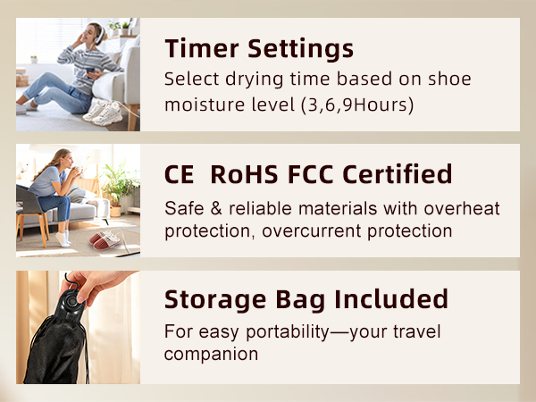 Silent Portable Dryers for Sneakers