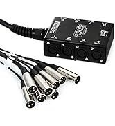 Hosa SH-8X0-25 Pro-Conex Little Bro' Sub Snake, 8 Hosa XLR Sends and No Returns, 25 Feet