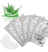 Adecco LLC Eyepads Eyelash Extensions Lint Free, 100 Pairs Set Eye Pads for Lash Extensions, Hydr...