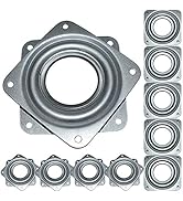 10Pack Lazy Susan Hardware, 3” Square Ball Bearing Swivel Plate, 120lbs Capacity 5/16” Thick Rota...