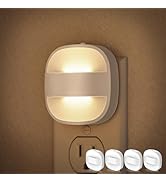 DORESshop Led Night Lights Plug Into Wall, 4 Packs Plug in Night Light Dimmable Mini with Auto Du...