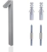 5 Inch House Numbers for Outside, Metal Modern Floating House Numbers, Garden Door Mailboxs Decor...