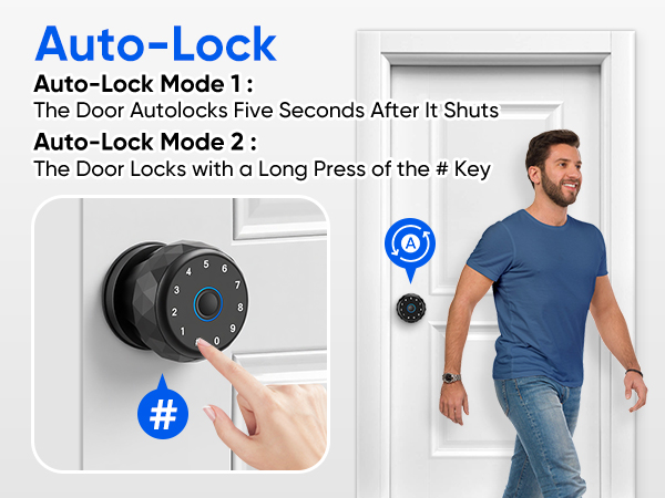 Smart Door Knob Fingerprint Door Lock