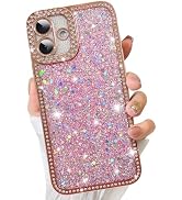 ZIYE for iPhone 16 Glitter Case Cute Luxury Dimond Shiny Design for Women Girls Soft TPU Shockpro...