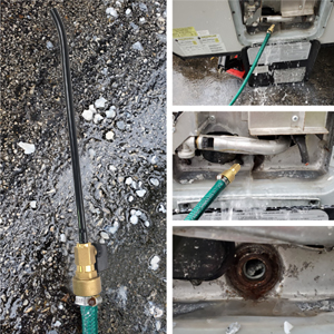 Copper RV Water Heater Tank Rinser