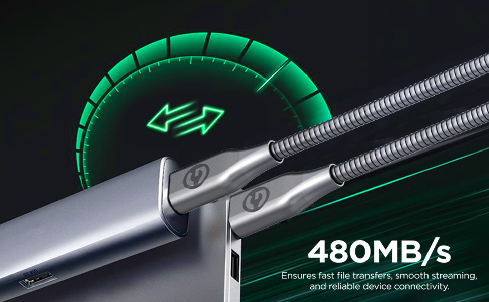 480 mb/s ensures fast file transfers