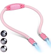 LUXJET Book Light for Reading in Bed at Night, USB Rechargeable, 360° Flexible Arm, 3 Modes LED R...