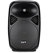LyxPro 12 Inch Active PA Rechargeable Battery Speaker System, Bluetooth, MP3, USB, SD Card Slot, ...
