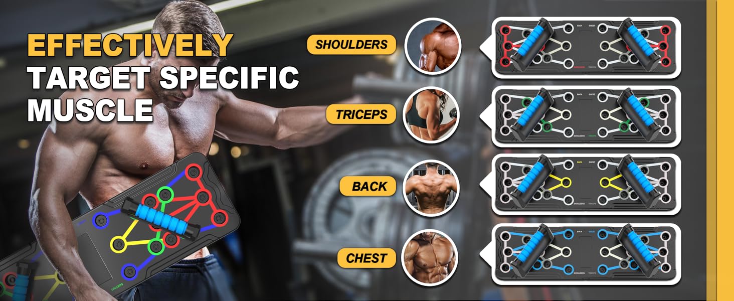 push up board strength training upper body muscle