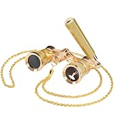 Opera Glasses Binoculars Theatre Binoculars 3X25 Metal Vintage and Refined Concert Cinema Woman