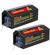 2 Pack Electric Mouse Trap Zapper,Electronic Rat Traps Indoor for Home with Anti-Escape Door,Rech...