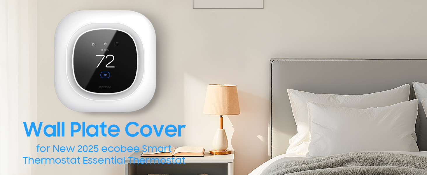 Wall Plate 2025 ecobee Smart Thermostat Essential Practical Trim Plate Bracket Cover Mount Holder